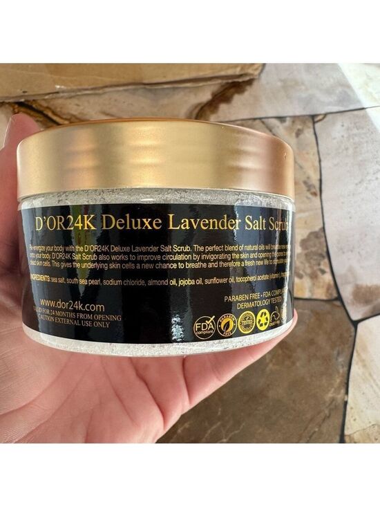 D'Or Skincare Other - D’OR 24K - Prestige Deluxe Shea Body Butter & Salt Scrub Lavender - 2 Products